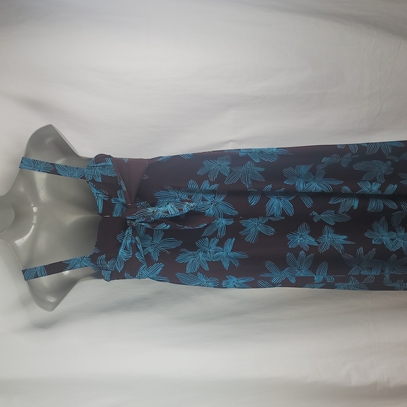 CDC brown summer floral dress sz 12 - Picture 5 of 12
